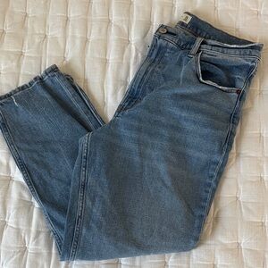 Abercrombie & Fitch Light Blue Straight Jeans “The Mom” high rise